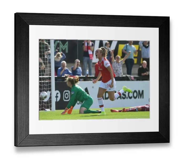 Framed Print : Arsenal Women's Victory: Jill Roord Nets Second Goal Against West Ham United in WSL Framed Print : Arsenal Women's Victory: Jill Roord Nets Second Goal Against West Ham United in WSL