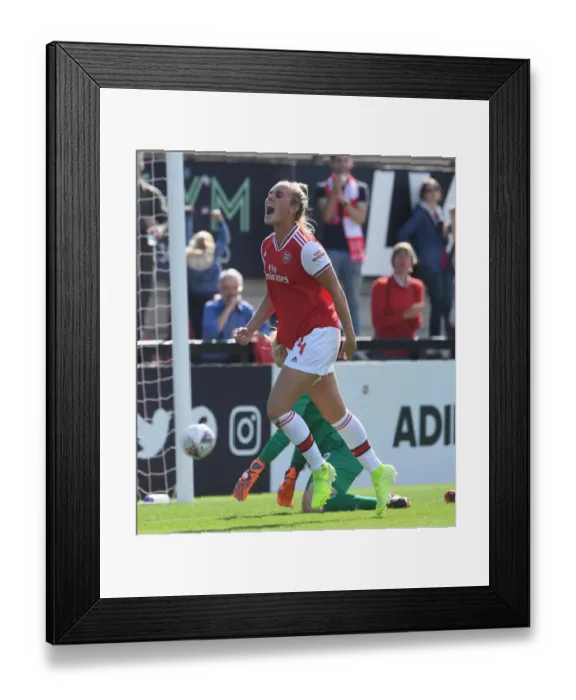 Framed Print : Arsenal Women's Victory: Jill Roord Scores Second Goal Against West Ham United in WSL Clash
