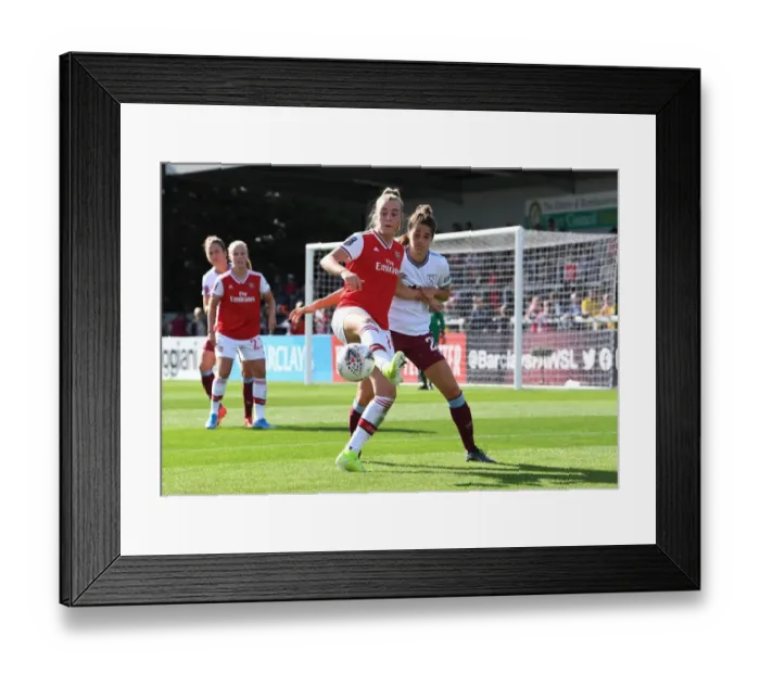 Framed Print : Arsenal vs West Ham Women: A Battle for WSL Supremacy - Jill Roord vs Laura Vetterlein Clash Framed Print : Arsenal vs West Ham Women: A Battle for WSL Supremacy - Jill Roord vs Laura Vetterlein Clash