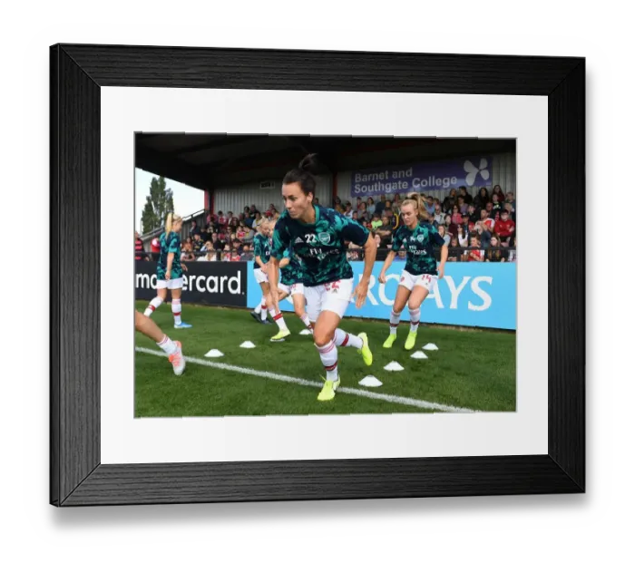 Framed Print : Arsenal Women Prepare for Showdown Against West Ham United in WSL