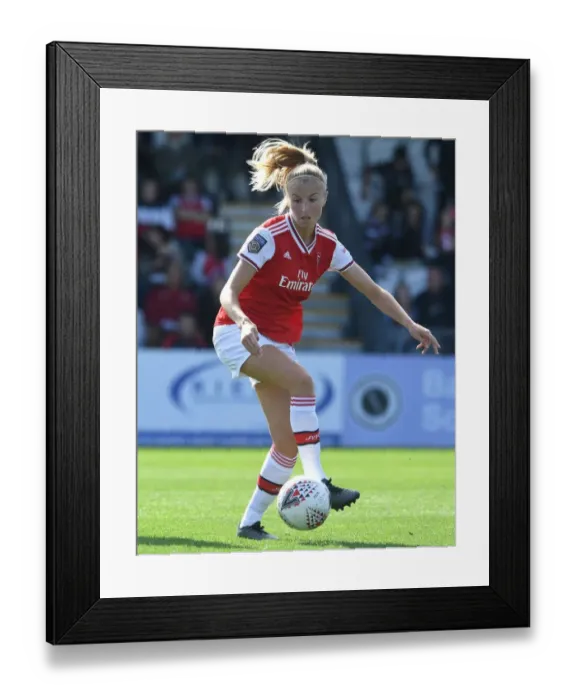 Framed Print : Arsenal's Leah Williamson in Action: Arsenal Women vs. West Ham United (WSL 2019-20)