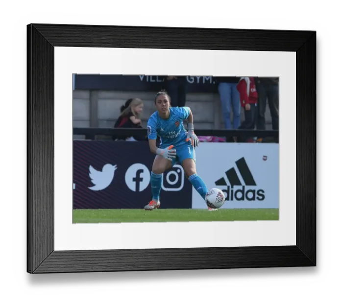 Framed Print : Manuela Zinsberger in Action: Arsenal Women vs. West Ham United (WSL 2019-20)