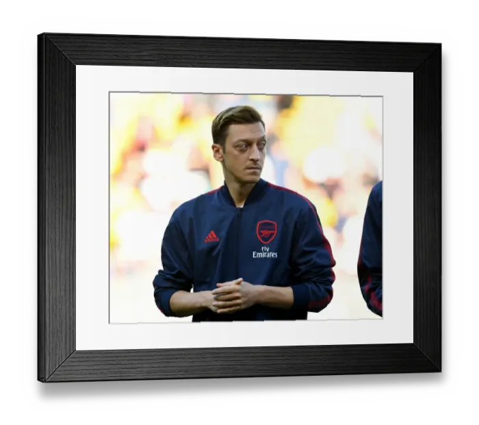 Framed Print : Mesut Ozil: Arsenal's Star Player Ready for Watford Clash (Watford vs Arsenal, Premier League 2019-20)