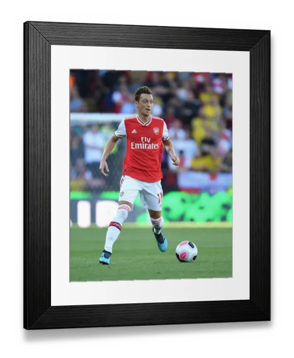 Framed Print : Mesut Ozil in Action: Arsenal vs. Watford, Premier League 2019-20