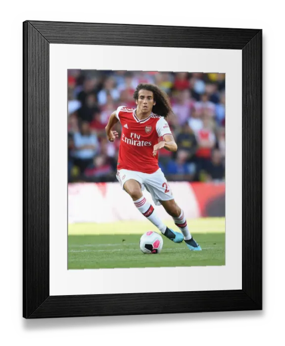Framed Print : Guendouzi in Action: Arsenal vs. Watford, Premier League 2019-20