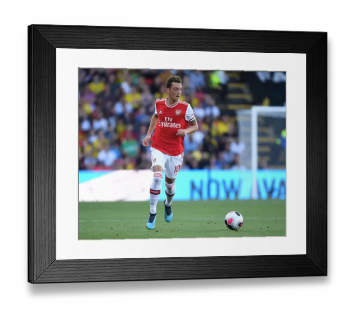 Framed Print : Mesut Ozil in Action: Arsenal vs. Watford, Premier League 2019-2020