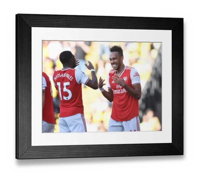 Framed Print : Arsenal's Aubameyang Scores Brace: Arsenal's Victory Over Watford (2019-20) Framed Print : Arsenal's Aubameyang Scores Brace: Arsenal's Victory Over Watford (2019-20)