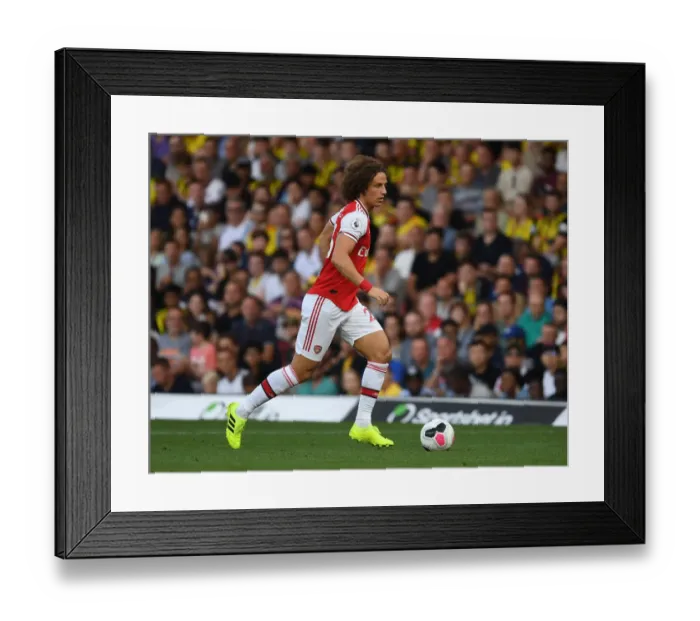 Framed Print : David Luiz in Action: Arsenal vs. Watford, Premier League 2019-20 Framed Print : David Luiz in Action: Arsenal vs. Watford, Premier League 2019-20