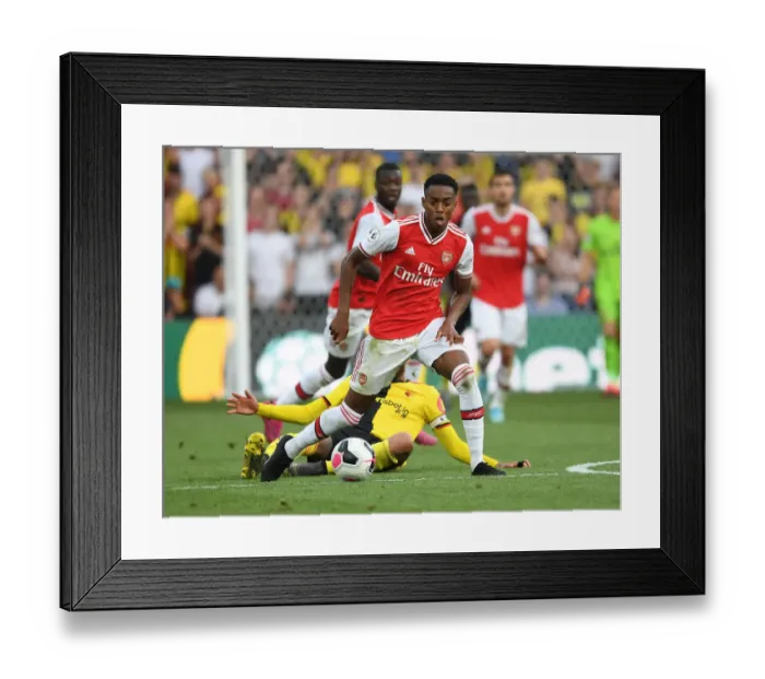 Framed Print : Watford vs Arsenal: Joe Willock in Action, Premier League 2019-20