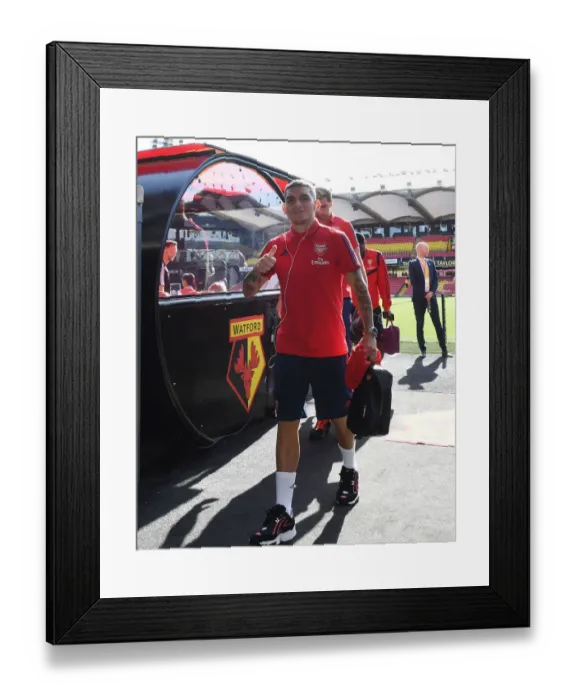 Framed Print : Lucas Torreira: Arsenal's Focus Ahead of Watford Clash (Watford v Arsenal 2019-20) Framed Print : Lucas Torreira: Arsenal's Focus Ahead of Watford Clash (Watford v Arsenal 2019-20)