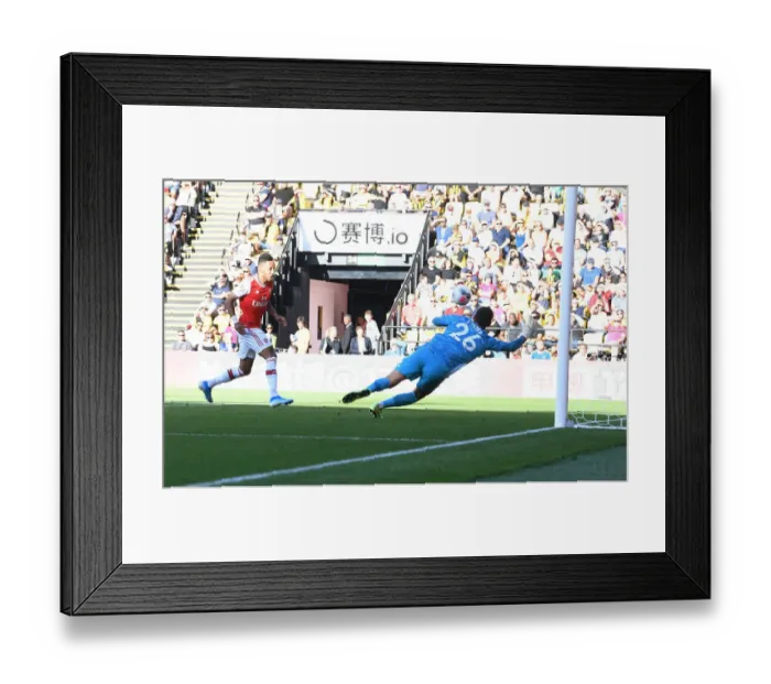 Framed Print : Aubameyang's Stunner: Arsenal's Winning Goal vs. Watford, Premier League 2019-20 Framed Print : Aubameyang's Stunner: Arsenal's Winning Goal vs. Watford, Premier League 2019-20