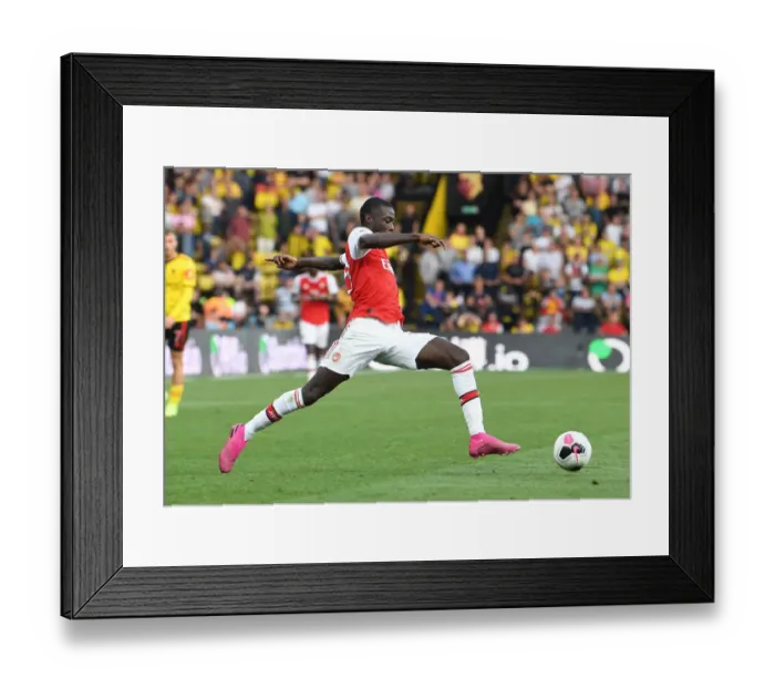 Framed Print : Pepe's Premier Debut: Arsenal's Star Performance Against Watford (September 2019) Framed Print : Pepe's Premier Debut: Arsenal's Star Performance Against Watford (September 2019)