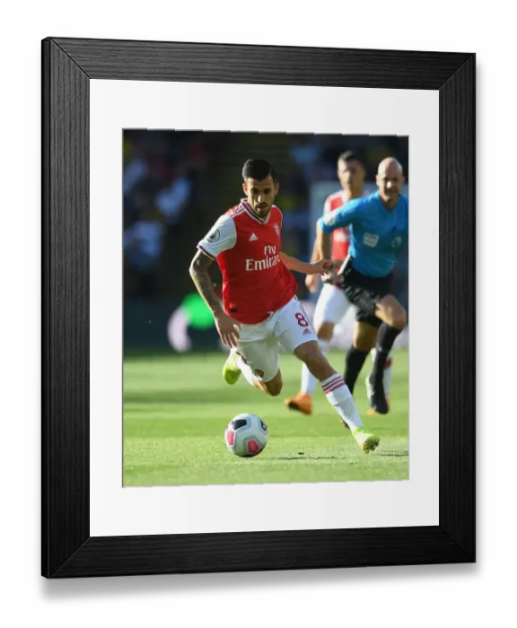 Framed Print : Dani Ceballos in Action: Arsenal vs. Watford, Premier League 2019-20