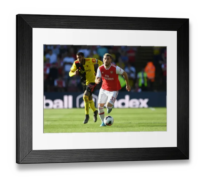 Framed Print : Sead Kolasinac in Action: Arsenal vs. Watford (2019-20)