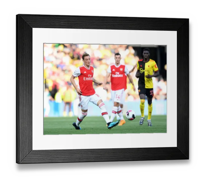 Framed Print : Mesut Ozil in Action: Arsenal vs. Watford, Premier League 2019-20