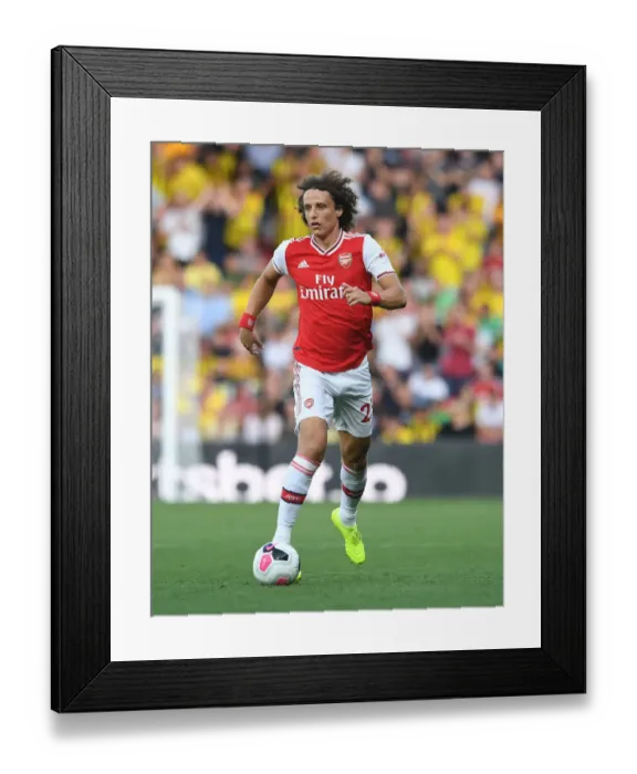 Framed Print : David Luiz in Action: Arsenal vs. Watford, Premier League 2019-20 Framed Print : David Luiz in Action: Arsenal vs. Watford, Premier League 2019-20