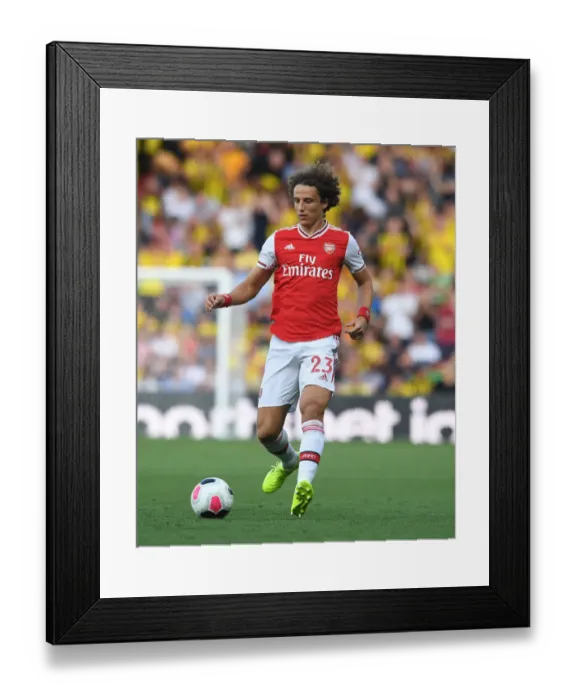 Framed Print : David Luiz in Action: Arsenal vs. Watford, Premier League 2019-20