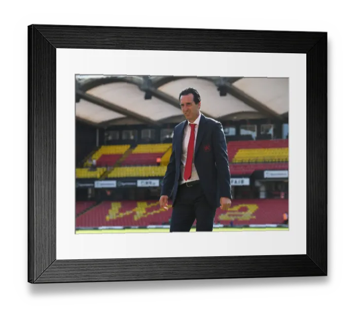 Framed Print : Unai Emery Pre-Match: Arsenal vs. Watford, Premier League 2019-20 Framed Print : Unai Emery Pre-Match: Arsenal vs. Watford, Premier League 2019-20