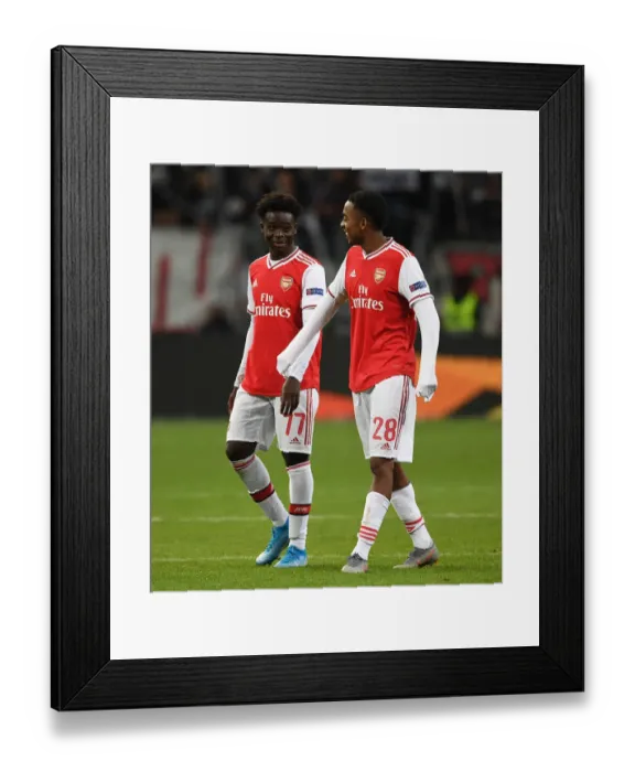 Framed Print : Arsenal vs. Eintracht Frankfurt: UEFA Europa League Showdown in Frankfurt