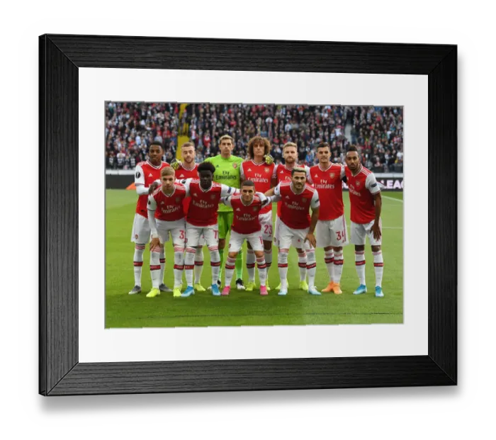 Framed Print : Arsenal vs. Eintracht Frankfurt: UEFA Europa League Showdown in Frankfurt