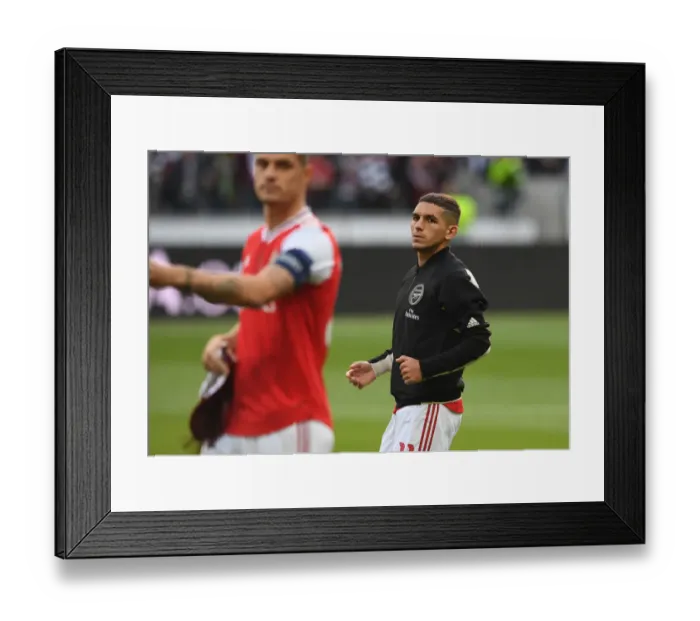 Framed Print : Lucas Torreira: Arsenal's Midfielder Readies for Europa League Showdown against Eintracht Frankfurt