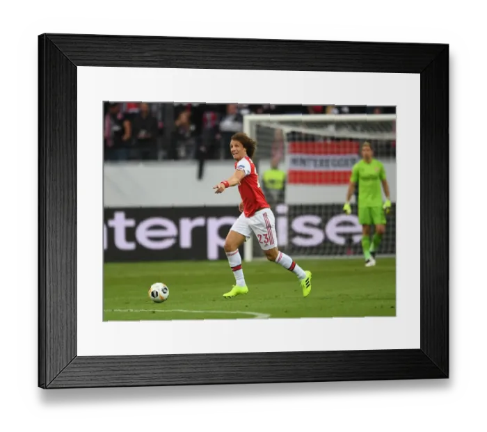 Framed Print : Arsenal's David Luiz in Action against Eintracht Frankfurt in UEFA Europa League Group F Framed Print : Arsenal's David Luiz in Action against Eintracht Frankfurt in UEFA Europa League Group F