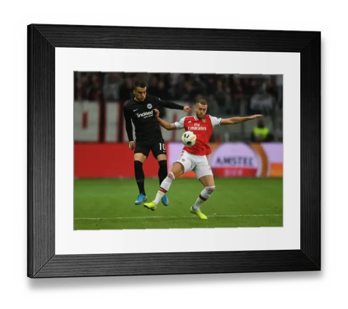 Framed Print : Chambers vs. Kostic: A Europa League Showdown at Frankfurt Framed Print : Chambers vs. Kostic: A Europa League Showdown at Frankfurt