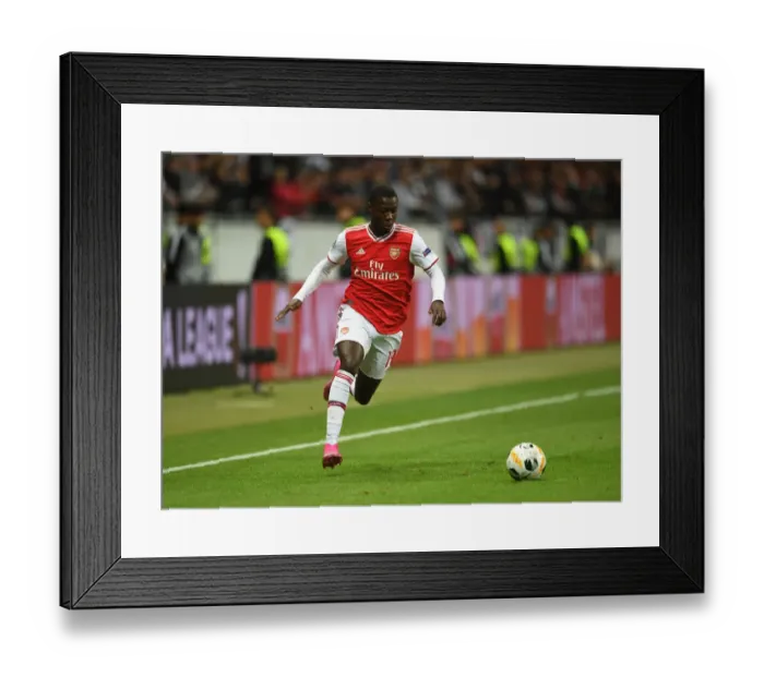 Framed Print : Arsenal's Nicolas Pepe in Action: Europa League Showdown against Eintracht Frankfurt Framed Print : Arsenal's Nicolas Pepe in Action: Europa League Showdown against Eintracht Frankfurt