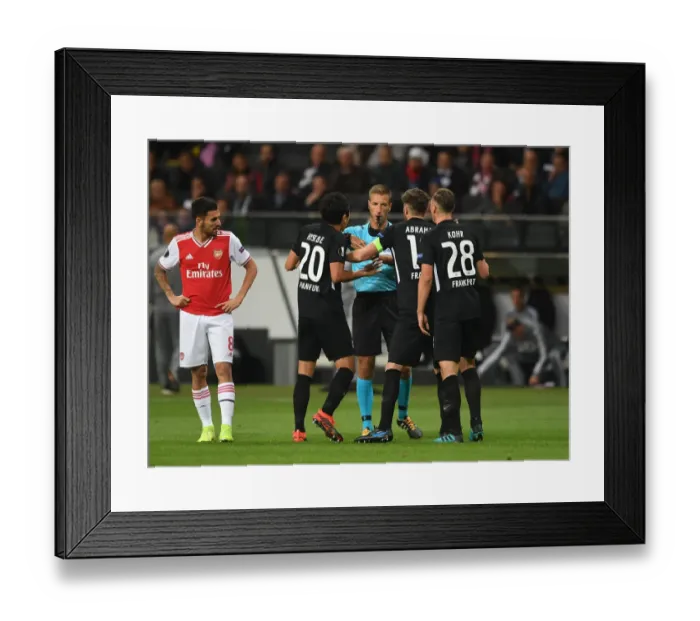 Framed Print : Arsenal vs. Eintracht Frankfurt: Controversial Red Card to Kohr