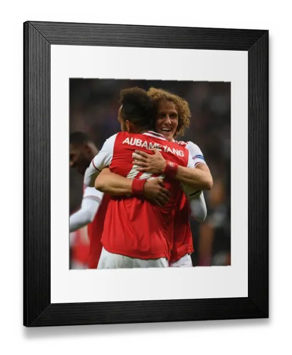 Framed Print : Aubameyang's Hat-Trick: Arsenal Cruises Past Eintracht Frankfurt in Europa League Framed Print : Aubameyang's Hat-Trick: Arsenal Cruises Past Eintracht Frankfurt in Europa League