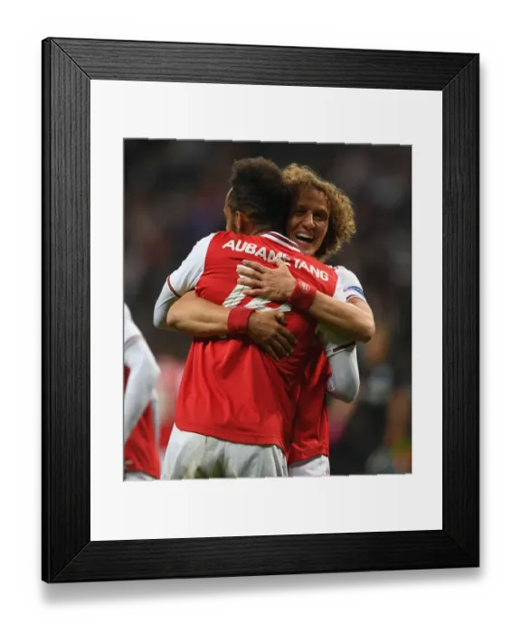 Framed Print : Arsenal's Aubameyang Scores Hat-Trick: Dominating Europa League Performance Against Eintracht Frankfurt (September 19, 2019) Framed Print : Arsenal's Aubameyang Scores Hat-Trick: Dominating Europa League Performance Against Eintracht Frankfurt (September 19, 2019)