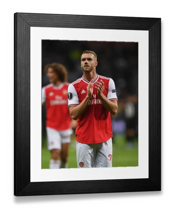 Framed Print : Calum Chambers: Post-Match Thoughts at Eintracht Frankfurt, Europa League 2019-20