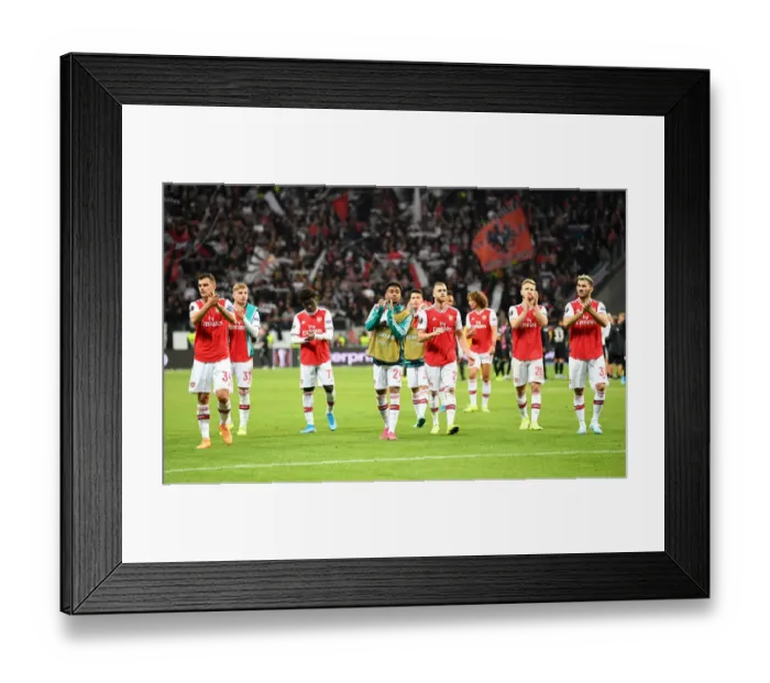 Framed Print : Arsenal's Europa League Victory: Eintracht Frankfurt Showdown, Group F