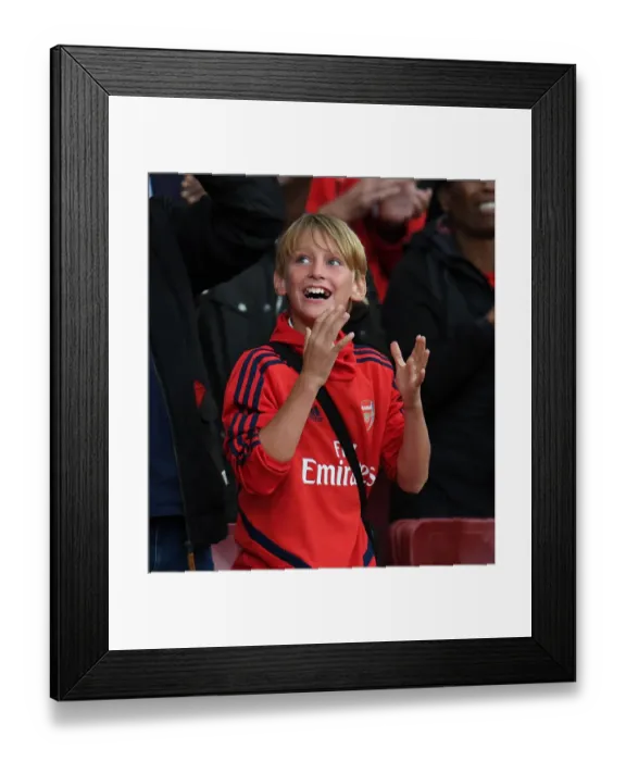 Framed Print : Arsenal's Triumphant Third Goal: A Sea of Celebrating Fans at Emirates Stadium Framed Print : Arsenal's Triumphant Third Goal: A Sea of Celebrating Fans at Emirates Stadium