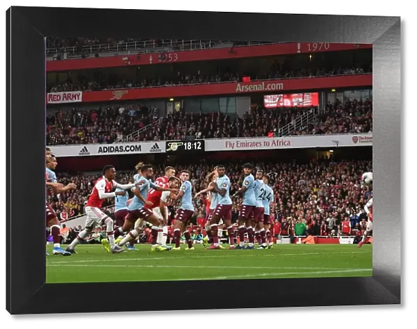 Arsenal's Aubameyang Scores Third Goal vs. Aston Villa (2019-20)