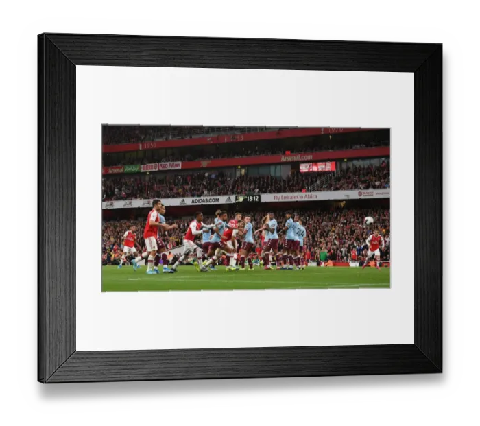 Framed Print : Arsenal's Aubameyang Scores Third Goal vs. Aston Villa (2019-20) Framed Print : Arsenal's Aubameyang Scores Third Goal vs. Aston Villa (2019-20)