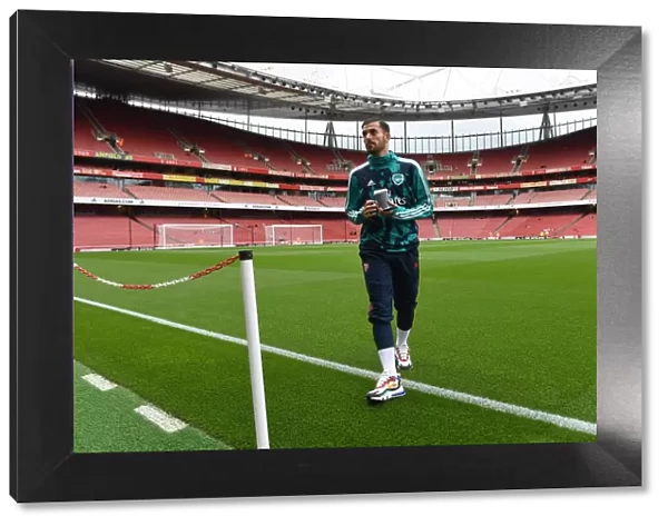 Arsenal's Dani Ceballos Readies for Battle: Arsenal vs. Aston Villa Showdown (September 2019)