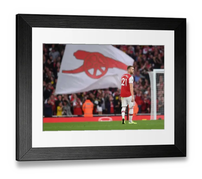 Framed Print : Calum Chambers (Arsenal). Arsenal 3:2 Aston Villa Framed Print : Calum Chambers (Arsenal). Arsenal 3:2 Aston Villa