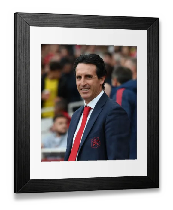 Framed Print : Unai Emery: Arsenal FC vs. Aston Villa, Premier League 2019-20 Framed Print : Unai Emery: Arsenal FC vs. Aston Villa, Premier League 2019-20