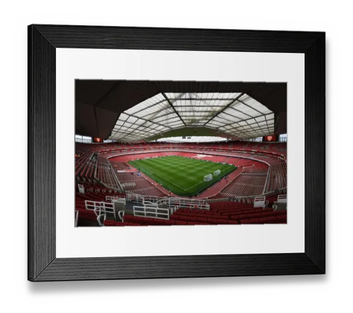 Framed Print : Arsenal vs Aston Villa: Premier League Clash at Emirates Stadium