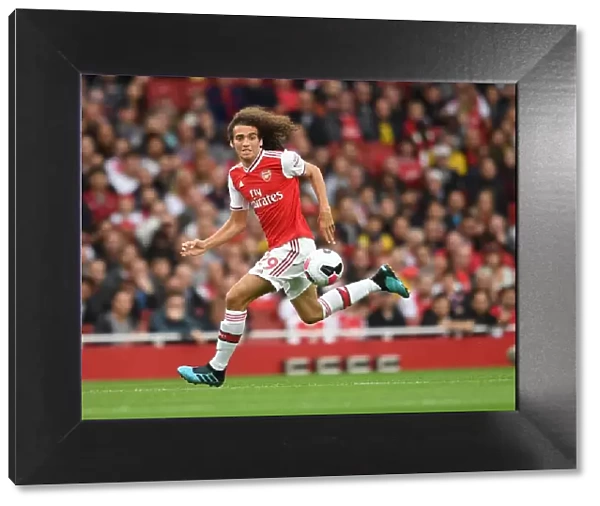 Arsenal's Guendouzi in Action Against Aston Villa in 2019-20 Premier League