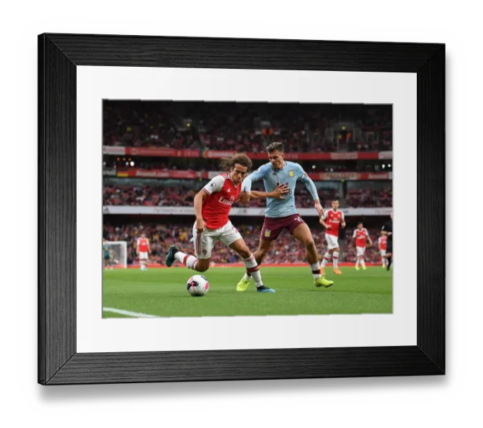 Framed Print : Arsenal vs Aston Villa: Guendouzi vs Grealish - A Midfield Showdown Framed Print : Arsenal vs Aston Villa: Guendouzi vs Grealish - A Midfield Showdown