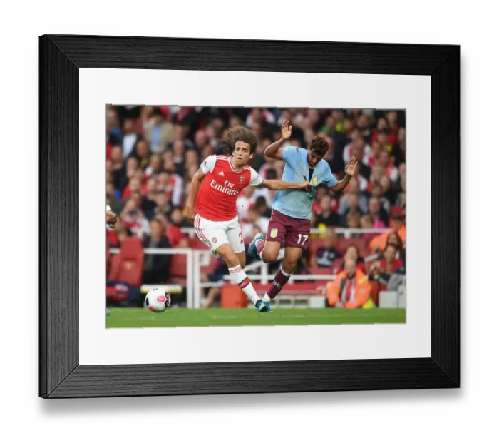 Framed Print : Arsenal vs Aston Villa: Matteo Guendouzi Clashes with Trezeguet in Premier League Showdown (September 2019) Framed Print : Arsenal vs Aston Villa: Matteo Guendouzi Clashes with Trezeguet in Premier League Showdown (September 2019)