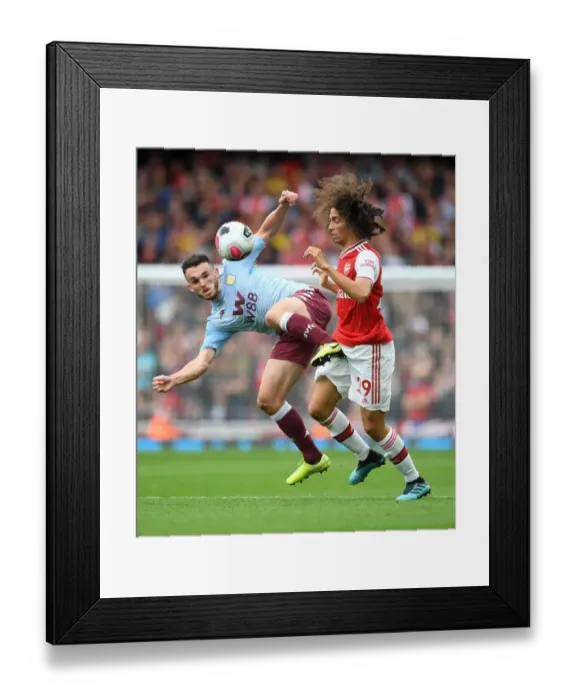Framed Print : Arsenal vs Aston Villa: Matteo Guendouzi vs John McGinn Clash in Premier League Showdown