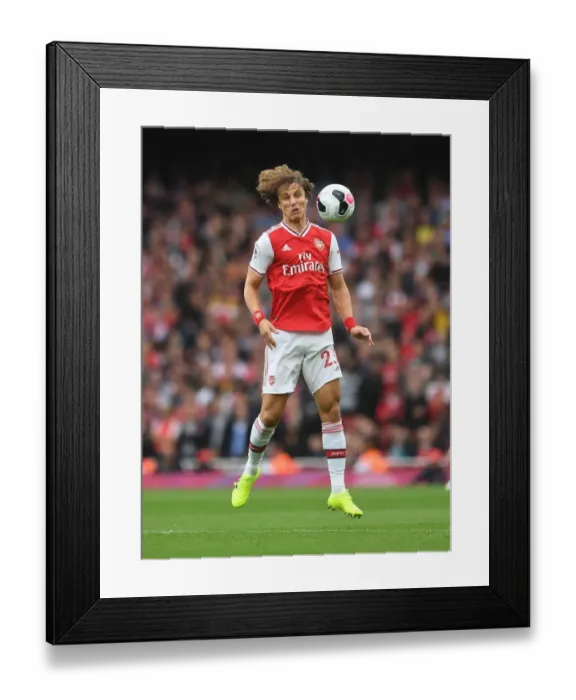 Framed Print : David Luiz in Action: Arsenal vs. Aston Villa, Premier League 2019-20