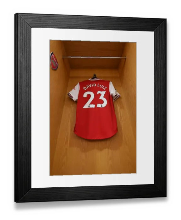 Framed Print : Arsenal FC: David Luiz Readies for Aston Villa Clash (2019-20 Premier League) Framed Print : Arsenal FC: David Luiz Readies for Aston Villa Clash (2019-20 Premier League)