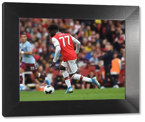 Arsenal's Bukayo Saka in Action: Premier League 2019-20 - Arsenal vs. Aston Villa