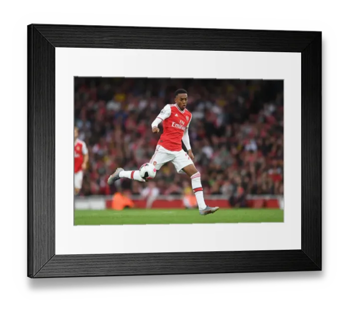 Framed Print : Arsenal's Joe Willock Shines in Premier League Clash Against Aston Villa