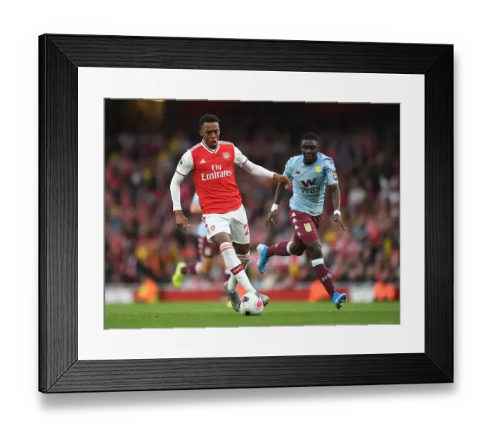 Framed Print : Joe Willock's Star Turn: Arsenal's Dominant Performance Against Aston Villa