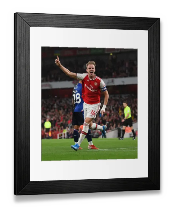 Framed Print : Rob Holding's Brace: Arsenal Advances in Carabao Cup with Victory over Nottingham Forest Framed Print : Rob Holding's Brace: Arsenal Advances in Carabao Cup with Victory over Nottingham Forest